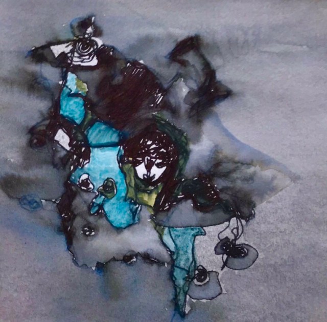 Ink, watercolour, pencil on paper MS-MMXVIII